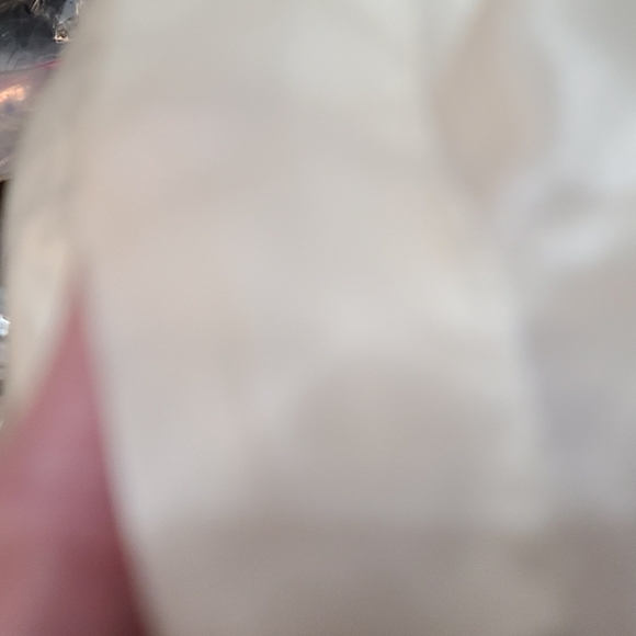 Intimo Amore Belted Robe Off White Satiny Lace Insets Pockets. Size M EUC - Picture 10 of 10